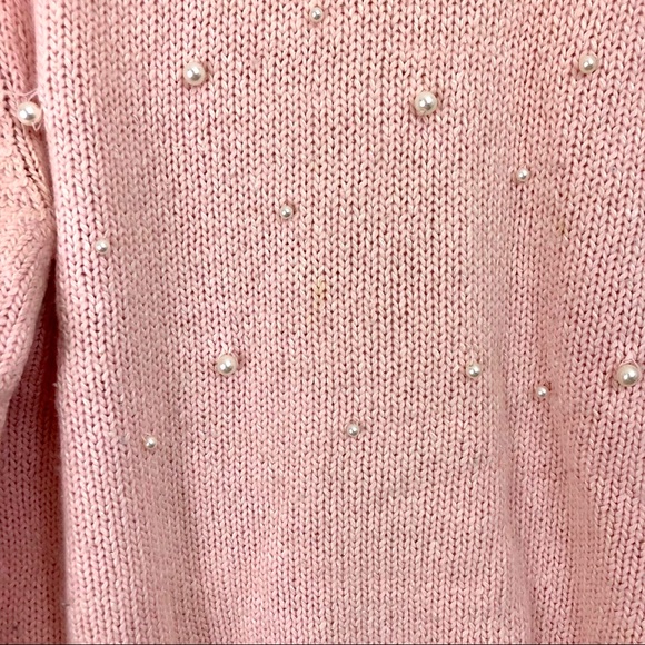 Vintage Pink Knit Sweater Size L - Picture 3 of 6